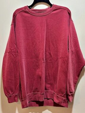 Comfort Colors ~ Adult Dyed Crewneck Sweatshirt Pink/Rose~  Size Large